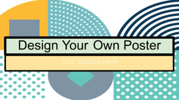 Preview of Learn About Famous Poster Designs and Design Your Own using Google Slides SEL
