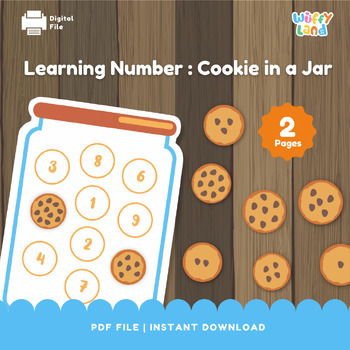 Preview of Learn About Number : Cookies Theme, Math for kids,Counting Games