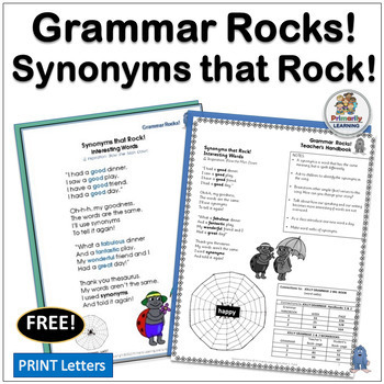 Preview of Learn Synonyms with this FREE Science of Reading aligned Synonym Song