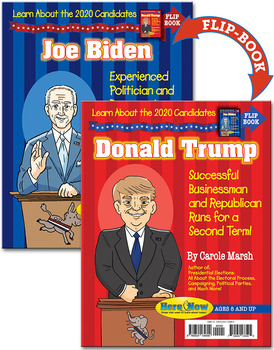 Preview of Learn About the 2020 Election Candidates Biography & Activity Book for Kids!
