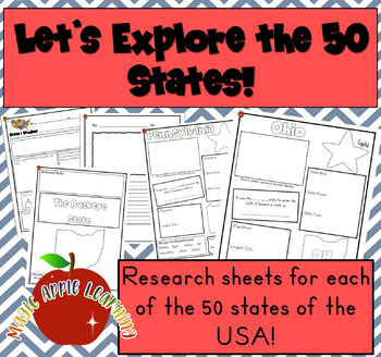 Preview of Learn About the 50 States Unit Study