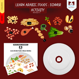 Learn Arabic foods  (plate dinner/lunch flashcard game)