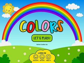 Preview of Learn Colors Free Self-Checking Interactive Game