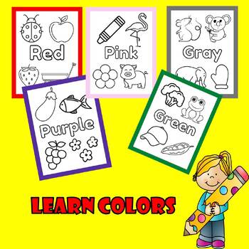 Learn Colors worksheet Kindergarten-Back to School Kindergarten NO PREP ...