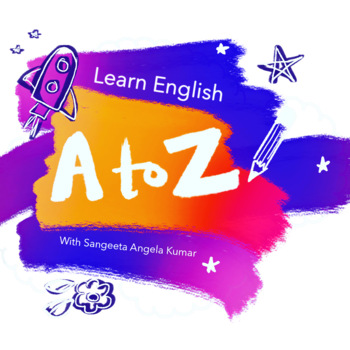 Preview of Learn English A-Z (with a Coloring Book)