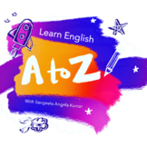 Learn English A-Z (with a Coloring Book)