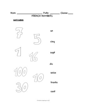 french numbers worksheet pdf