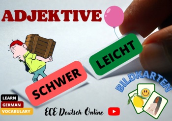 Preview of Learn German – Deutsche Wortarten: Populäre Adjektive