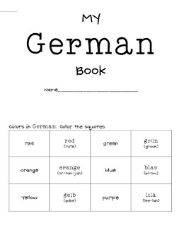 Preview of Learn German Mini Book