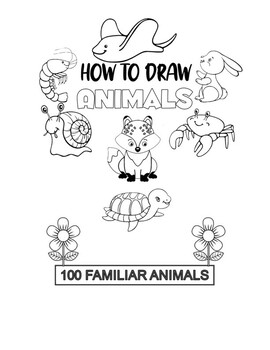 simple drawing for kids animals