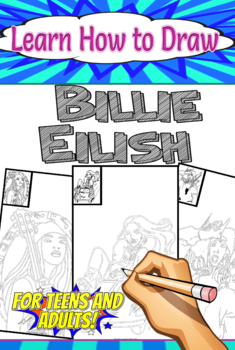 Download Learn How To Draw Billie Eilish By Color Therapy Tpt