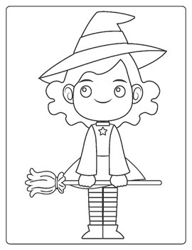 Learn How to Draw a Witch for Kids: Step by Step Tutorial + 5 Coloring ...