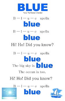 Preview of Learn How to Spell Color Words