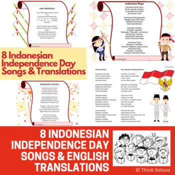Preview of Learn Indonesian Independence Day Songs & Their English Translations