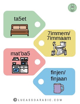 Preview of Learn Lebanese - Tags Around the House