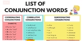 Conjunction List