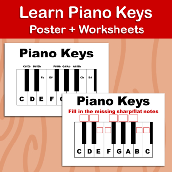 Preview of Learn Piano Keys / Music Theory Lesson / Music theory