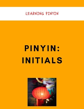 Preview of Learn Pinyin 23 Initials with Picture Prompts