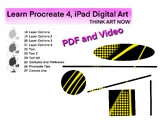 Learn Procreate 4 PDF & Video - Layers, Text, Tips, Prefer