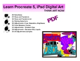 Learn Procreate 5 - Selections, Transform, Move, Color Bal