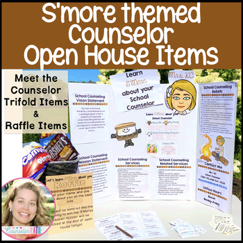 Preview of School Counselor Open House - Trifold/Raffle Materials