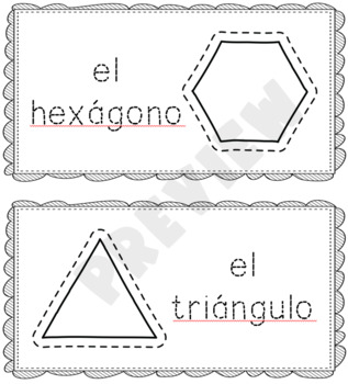 Geometric shapes in Spanish