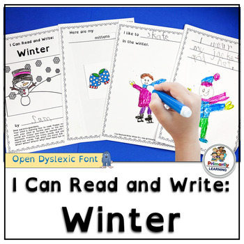 Preview of Learn Sight Words and Add Vocabulary with Read & Write Winter Emergent Readers