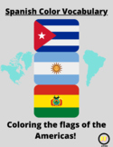 Learn Spanish Color Vocabulary through Coloring the Flags 
