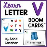 Learn The Letter V: Alphabet Boom Cards™ {Beginning Sound,