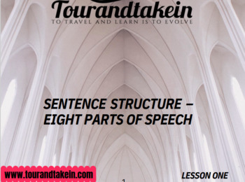 Preview of Learn The Parts Of Speech And Sentence Structure Patterns.