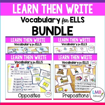 Preview of ESL Newcomer Activities: Vocabulary for ELLs, Flash Cards and Writing Activities