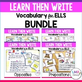 ESL Newcomer Activities: Vocabulary for ELLs, Flash Cards 