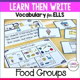 ESL Newcomer Activities: Five Food Groups with Flash Cards
