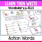 ESL Newcomer Activities: Action Words with Flash Cards and