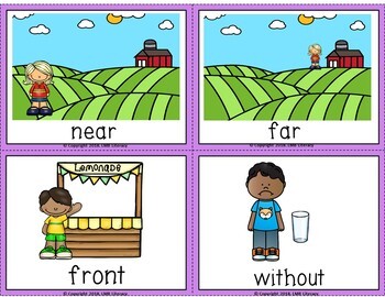 ESL Newcomer Activities Prepositions Flash Cards and Writing by