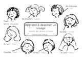 Learn To Draw A Face - Bilingual Drawing Activity - Englis