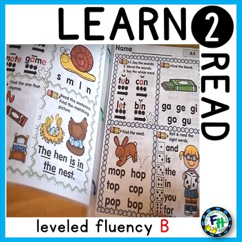 Preview of Learn To Read Leveled Fluency Pack (Level B)