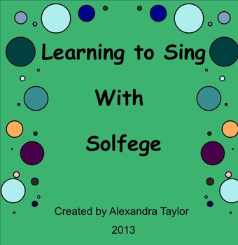 Preview of Learn To Sing With Solfege