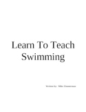 Learn To Teach Swimming (Lessons or Classes)