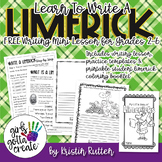 Learn To Write A Limerick Mini Lesson with Printable Limer