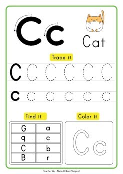 Learn To Write ABC Uppercase & Lowercase Letters Preschools Alphabets ...