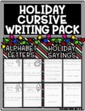 Learn To Write Cursive Holiday Handwriting Alphabet Letter