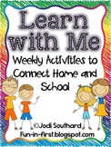Learn With Me {Weekly Activities to Connect Home and School}