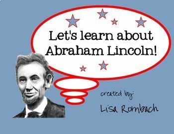 Preview of Learn about Abraham Lincoln SmartBoard lesson primary grades