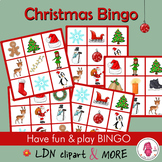 CHRISTMAS BINGO game, easy prep! A fun activity with new w