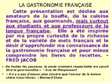 Learn about food in French (La cuisine française) - Lesson Plan