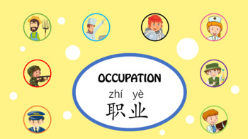 Preview of Learn about Occupation in Chinese (pptx)