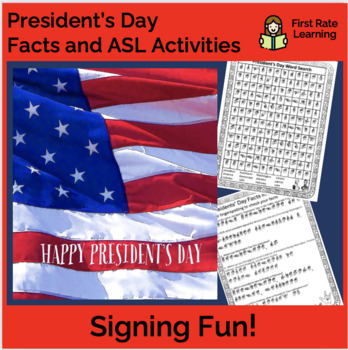 Preview of Learn about Presidents' Day using ASL (American Sign Language)