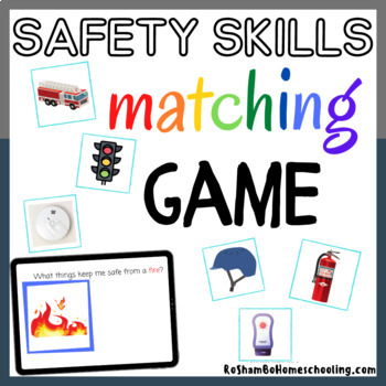 Preview of Learn about Safety! Matching Game for Kids