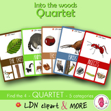 FOREST QUARTET game, easy prep! A fun activity with new wo
